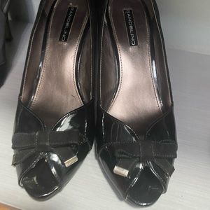Black Bandalino peep toes- size 9 - excellent used condition